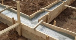 Количество бетона на фундамент зависит от его типа